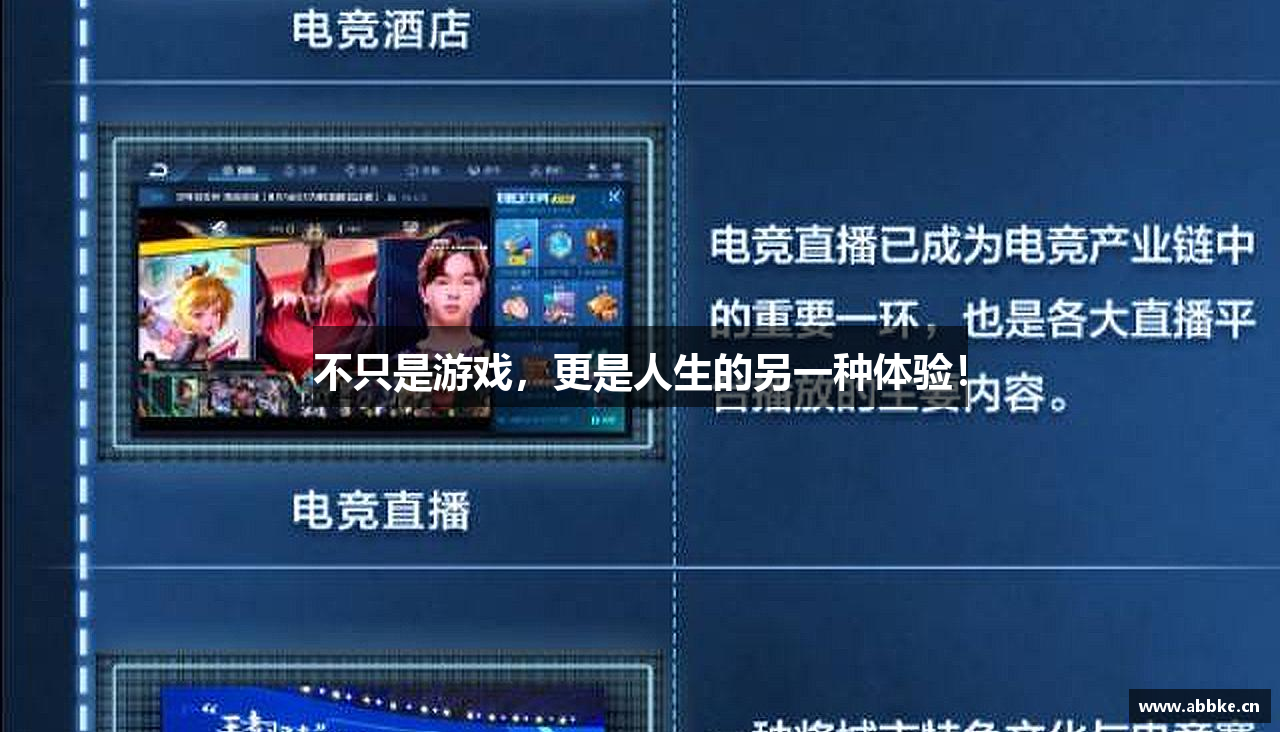 不只是游戏，更是人生的另一种体验！